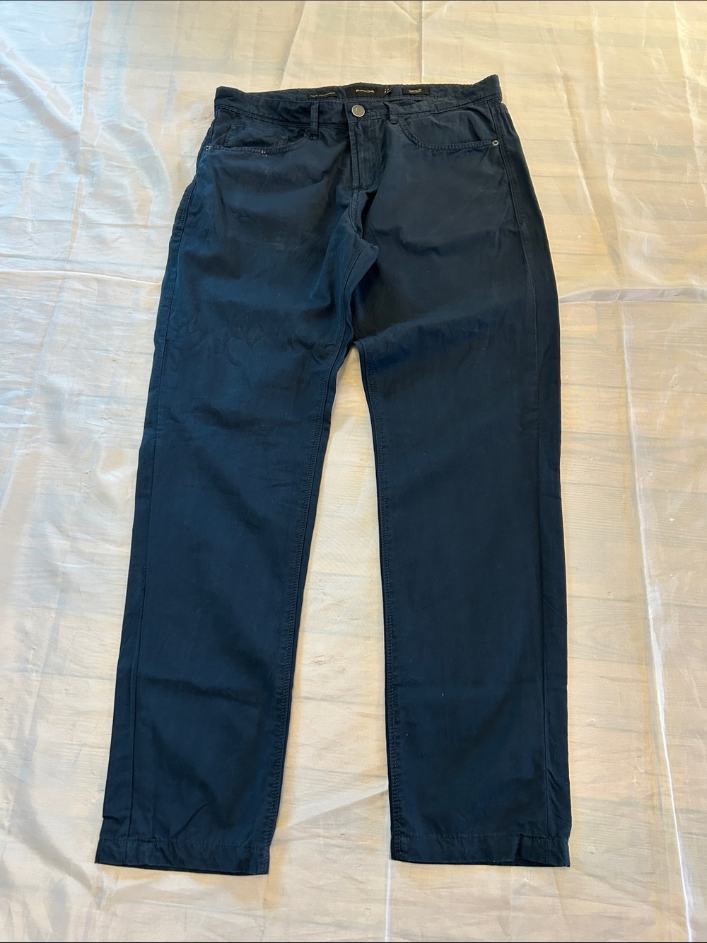 Massimo Dutti Men's Straight pants in Navy